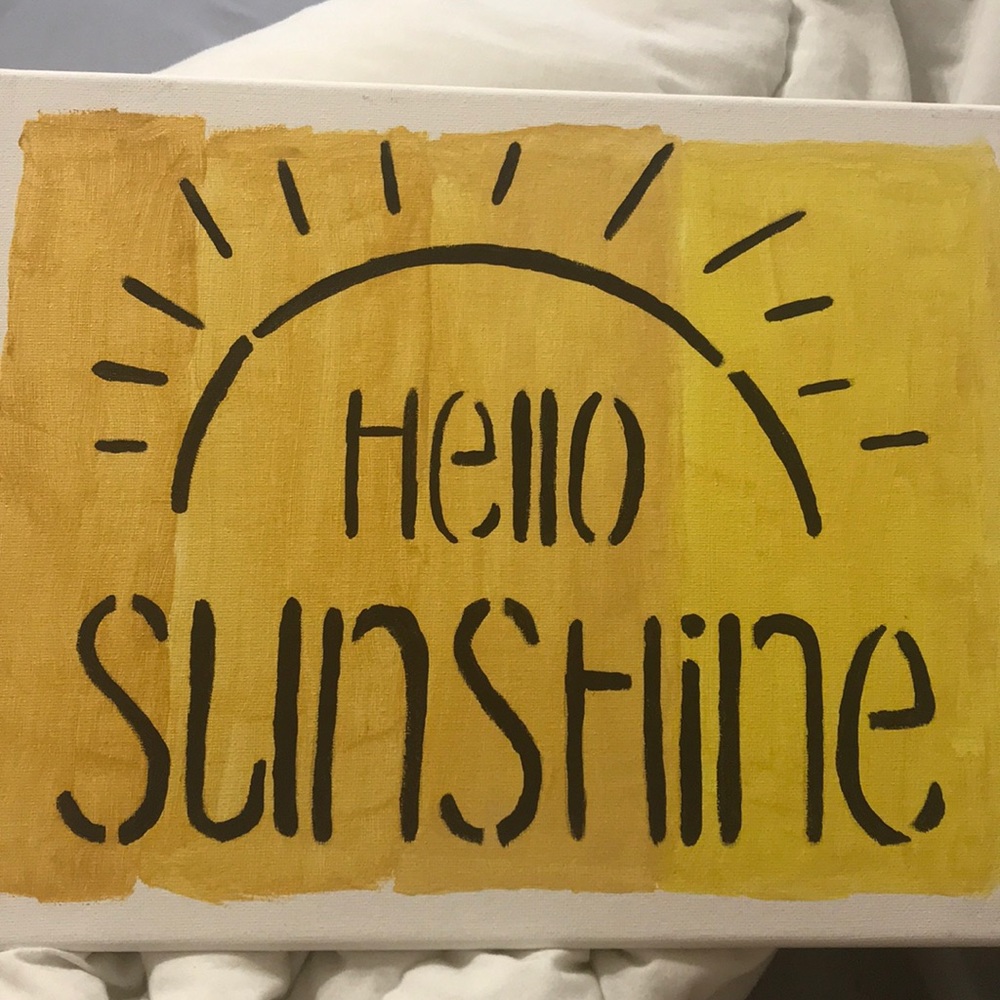 “hello sunshine” painting